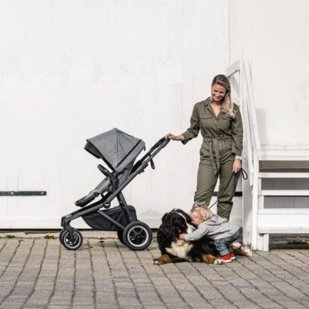Sleek (excl. draagmand) Grey melange/black