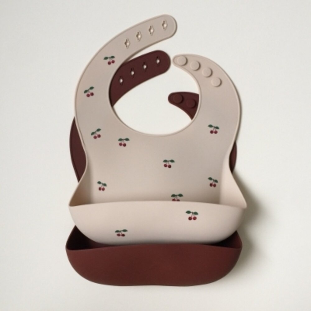 2-pack baby slab silicone Cherry/mocca