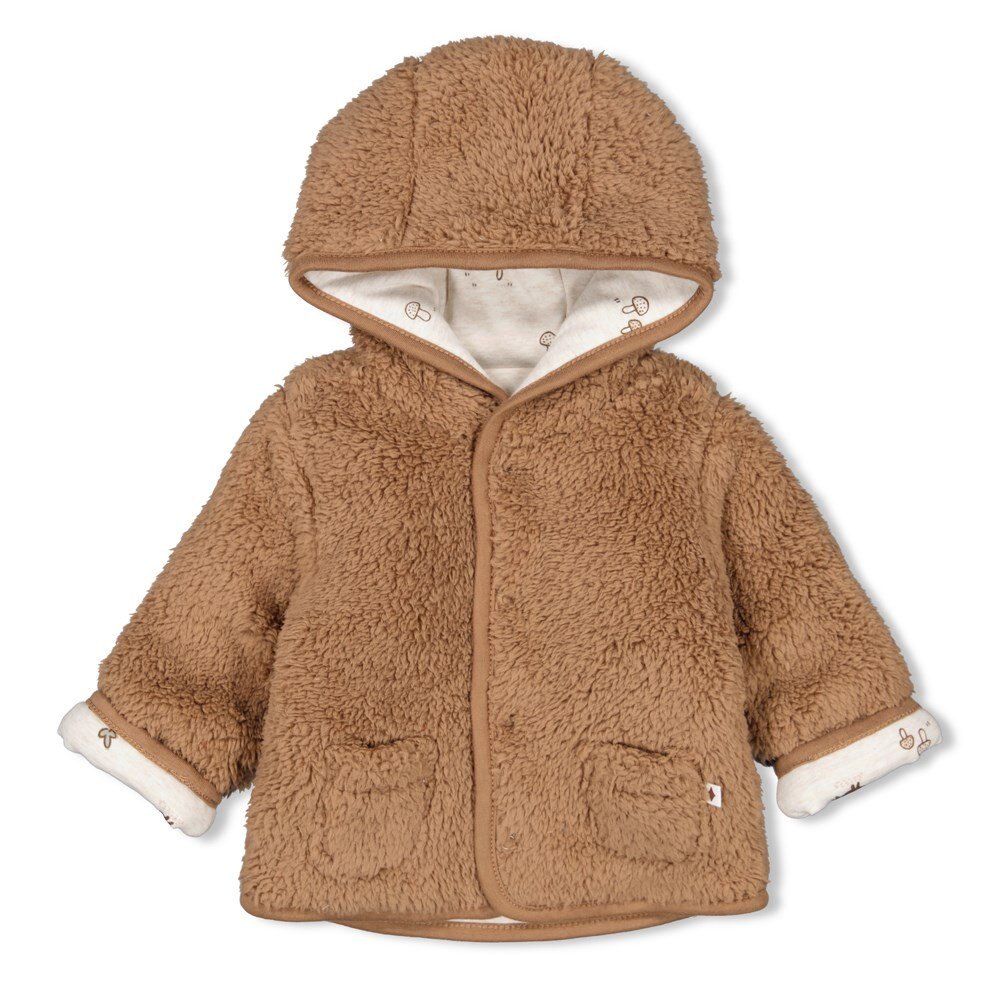 Jasje omkeerbaar little forest friends Taupe