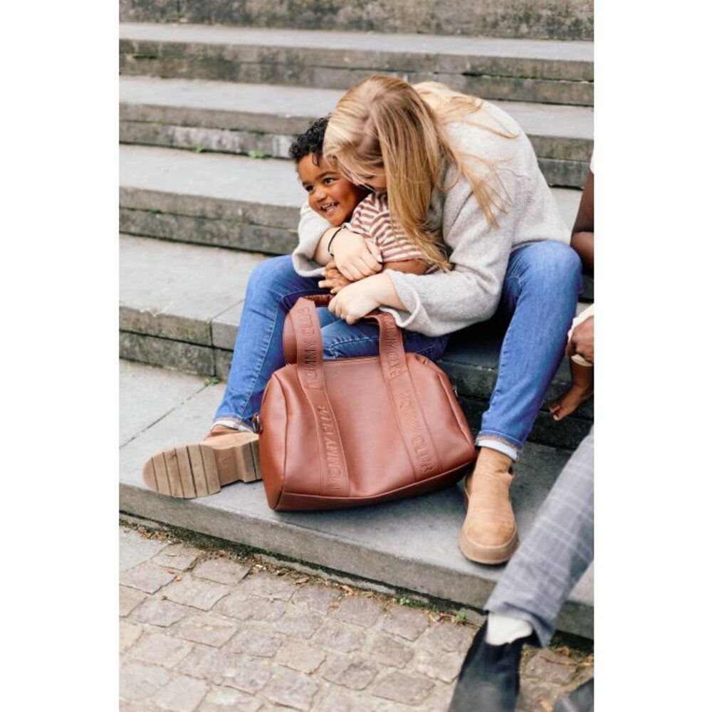 Mommy Club verzorgingstas - Signature simili leder Donker bruin