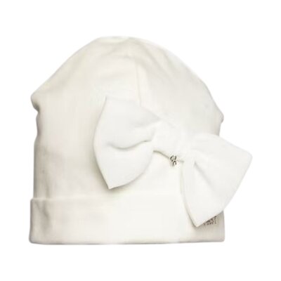 Babymuts met strikje COUTURE Off white