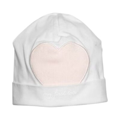Muts met hartje White/blush Pink