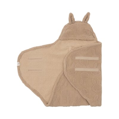 Wikkeldeken Miffy Jacquard Teddy Biscuit