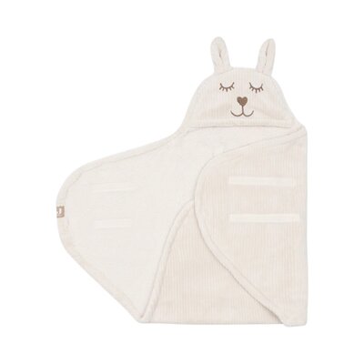Wikkeldeken Bunny Cloudy Rib Oatmeal