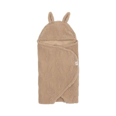 Wikkeldeken Miffy Jacquard Teddy Biscuit