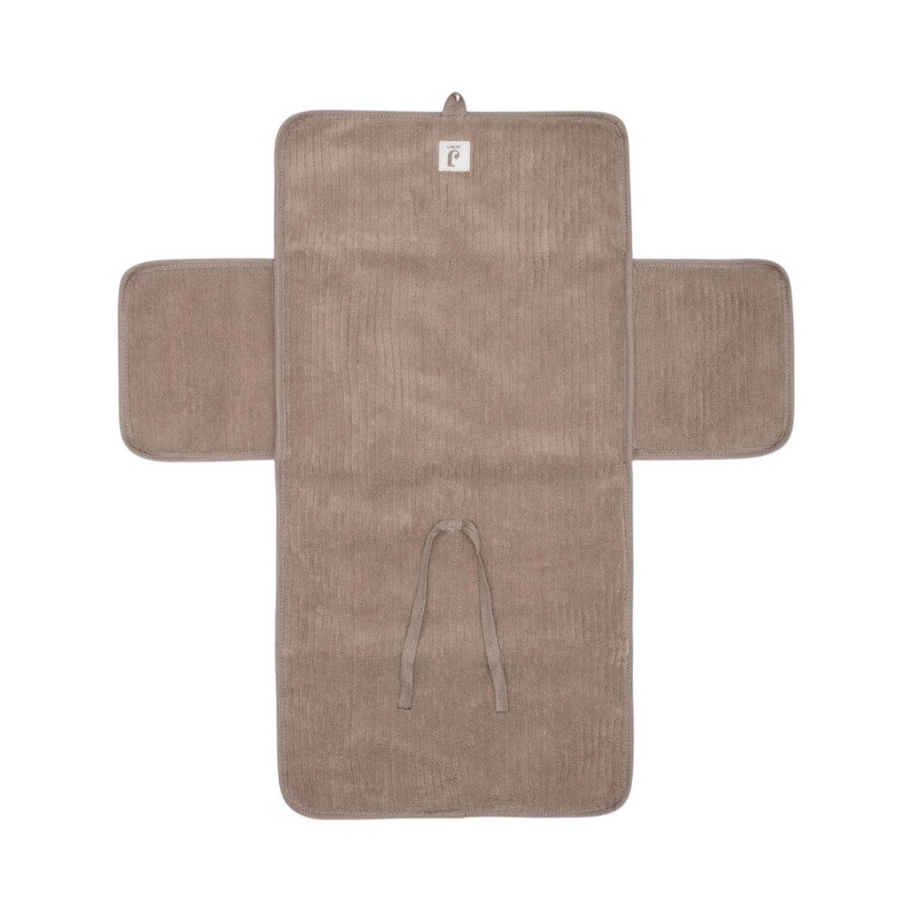 Verschoningsmat met Opbergvakken Cloudy Rib Milky coffee