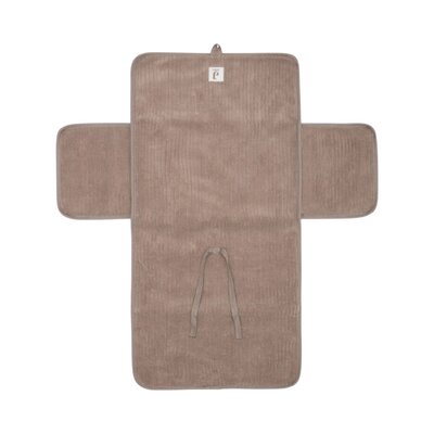 Verschoningsmat met Opbergvakken Cloudy Rib Milky coffee