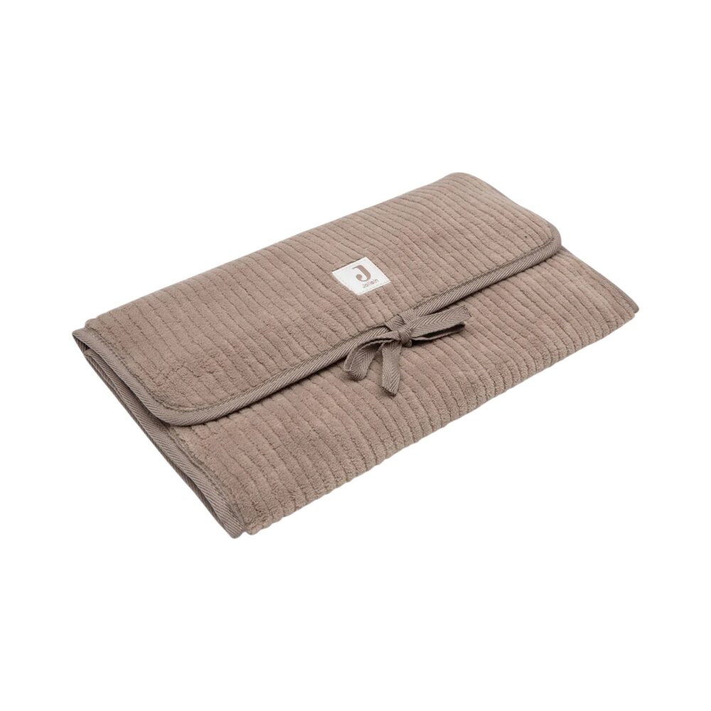 Verschoningsmat met Opbergvakken Cloudy Rib Milky coffee