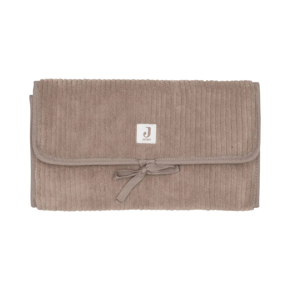 Verschoningsmat met Opbergvakken Cloudy Rib Milky coffee