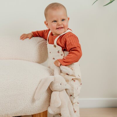 Set Overall met bloemetjes en t-shirt Flower power
