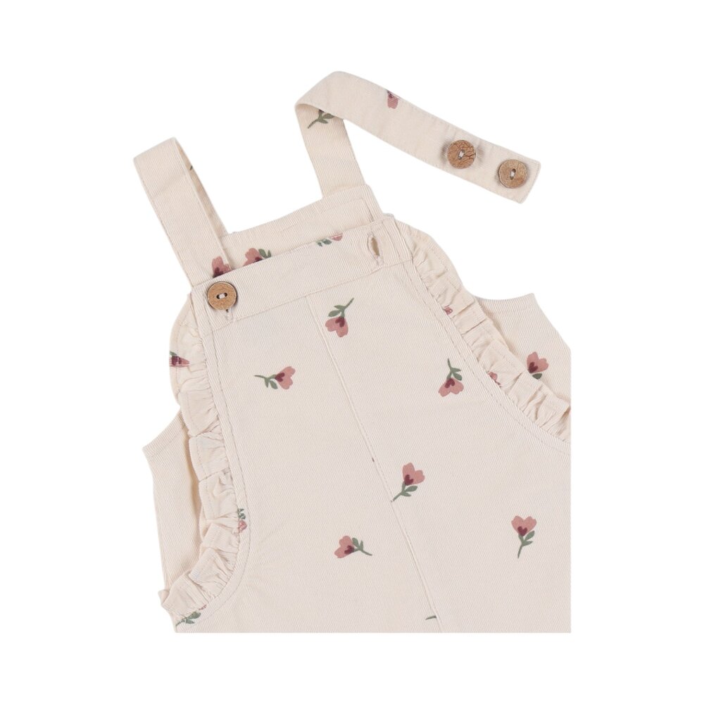 Set Overall met bloemetjes en t-shirt Flower power
