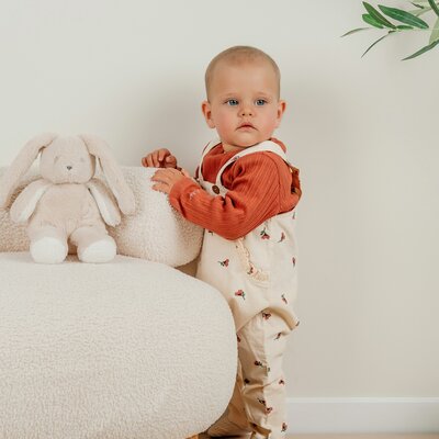 Set Overall met bloemetjes en t-shirt Flower power