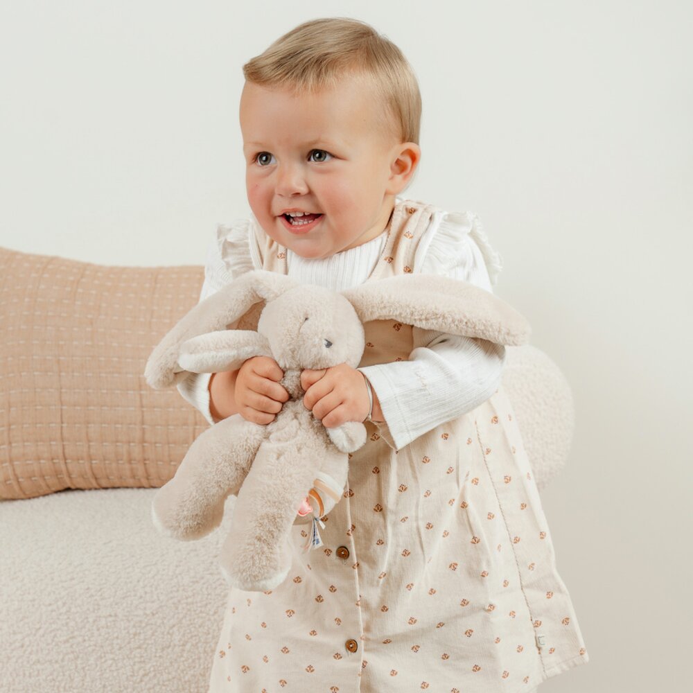 Set jurkje in ribfluweel en T-shirt Lovely bear
