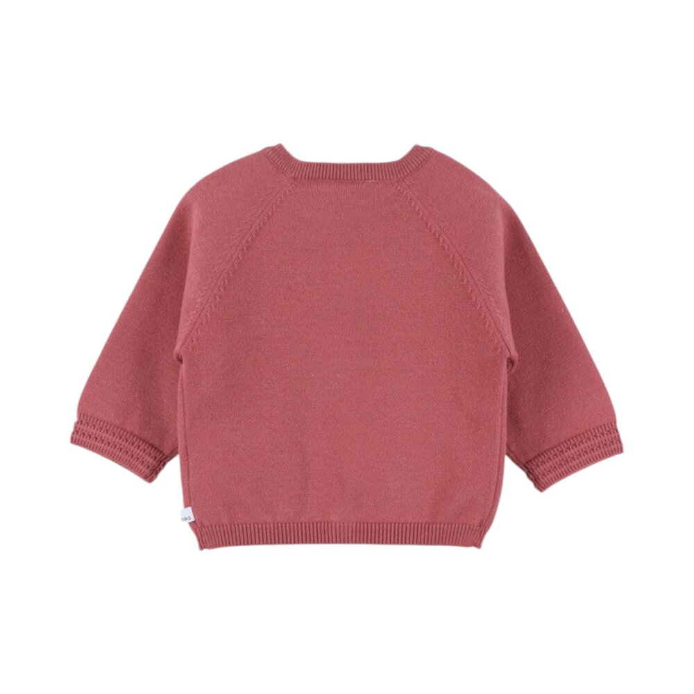 Cardigan met ruffles - framboosroze Lovely bear