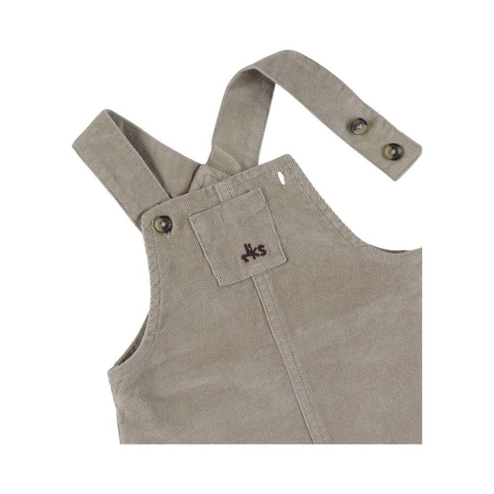Set tshirt + dungaree corduroy green Sweet Zebra
