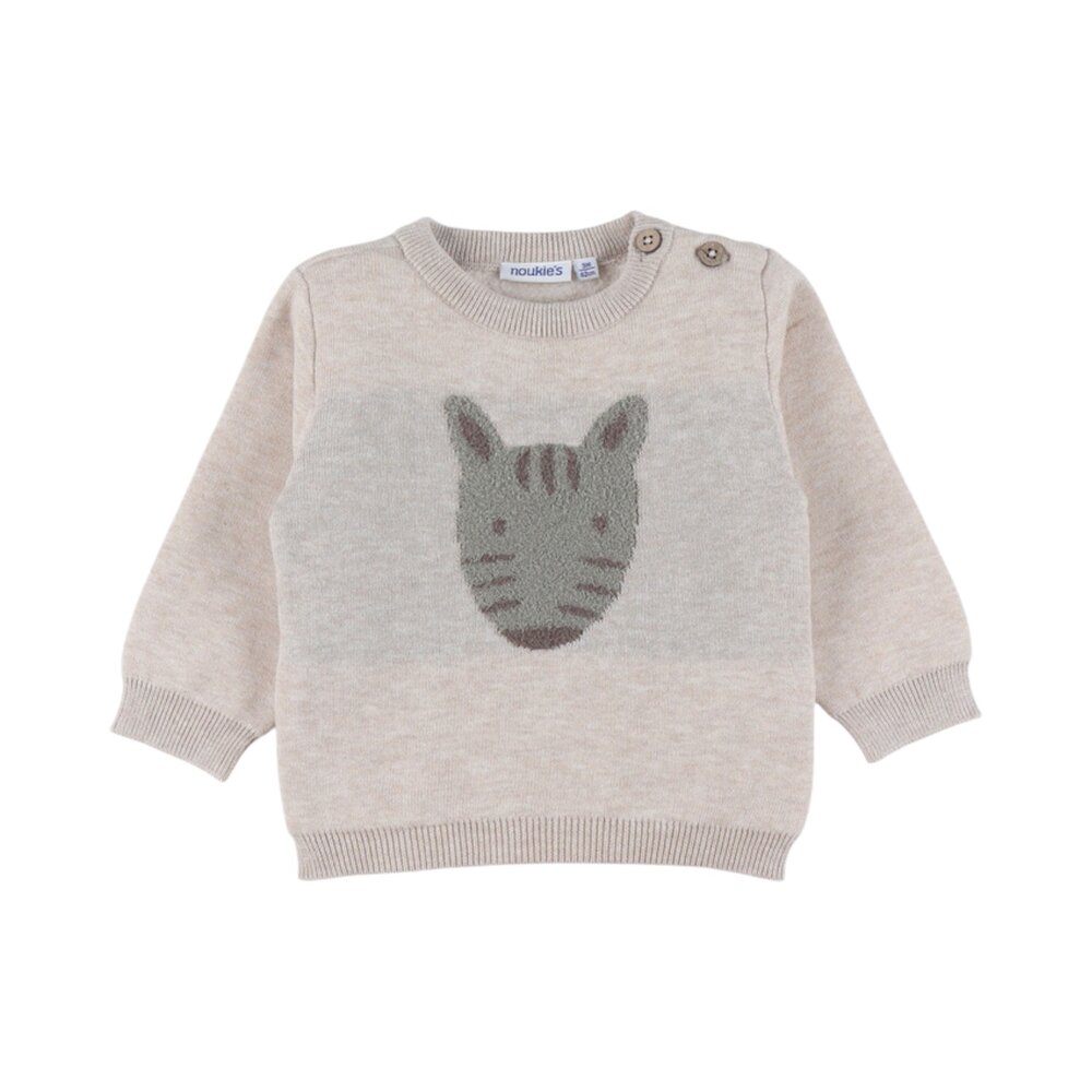Pullover beige with zebra Sweet Zebra Pullover beige with zebra Sweet Zebra