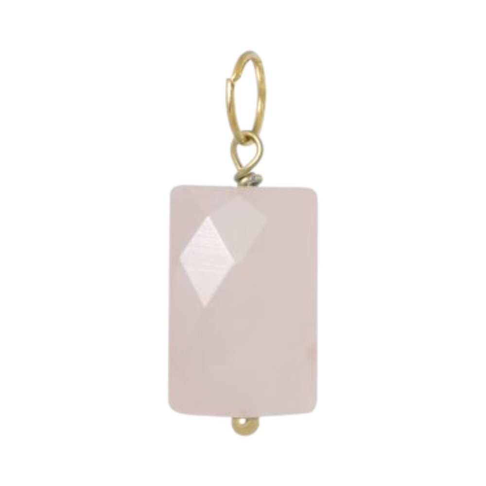 Nola Charm - Roze quartz facet