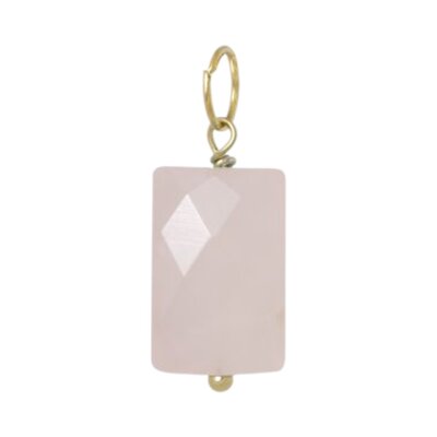 Nola Charm - Roze quartz facet