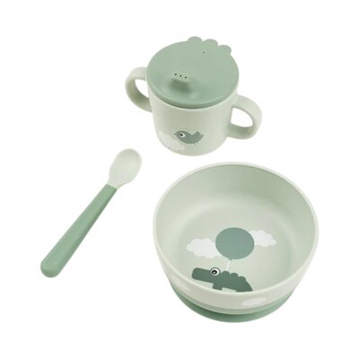 Eetset Happy clouds Green
