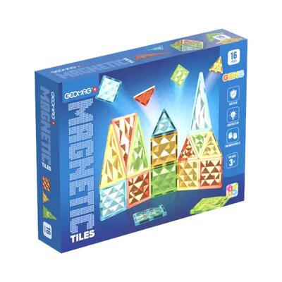 Magnetic Tiles Gems 16-delig - Magnetisch speelgoed