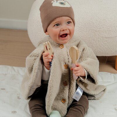 Groloudoux® Poncho Sherpa latte