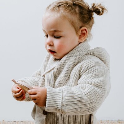 Vestje met capuchon teddy Soul Warm linen Vestje met capuchon teddy Soul Warm linen