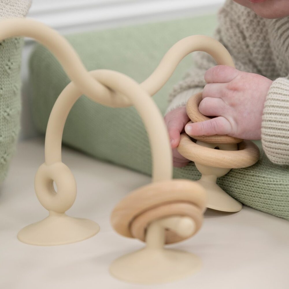 Kralenspiraal Warm linen