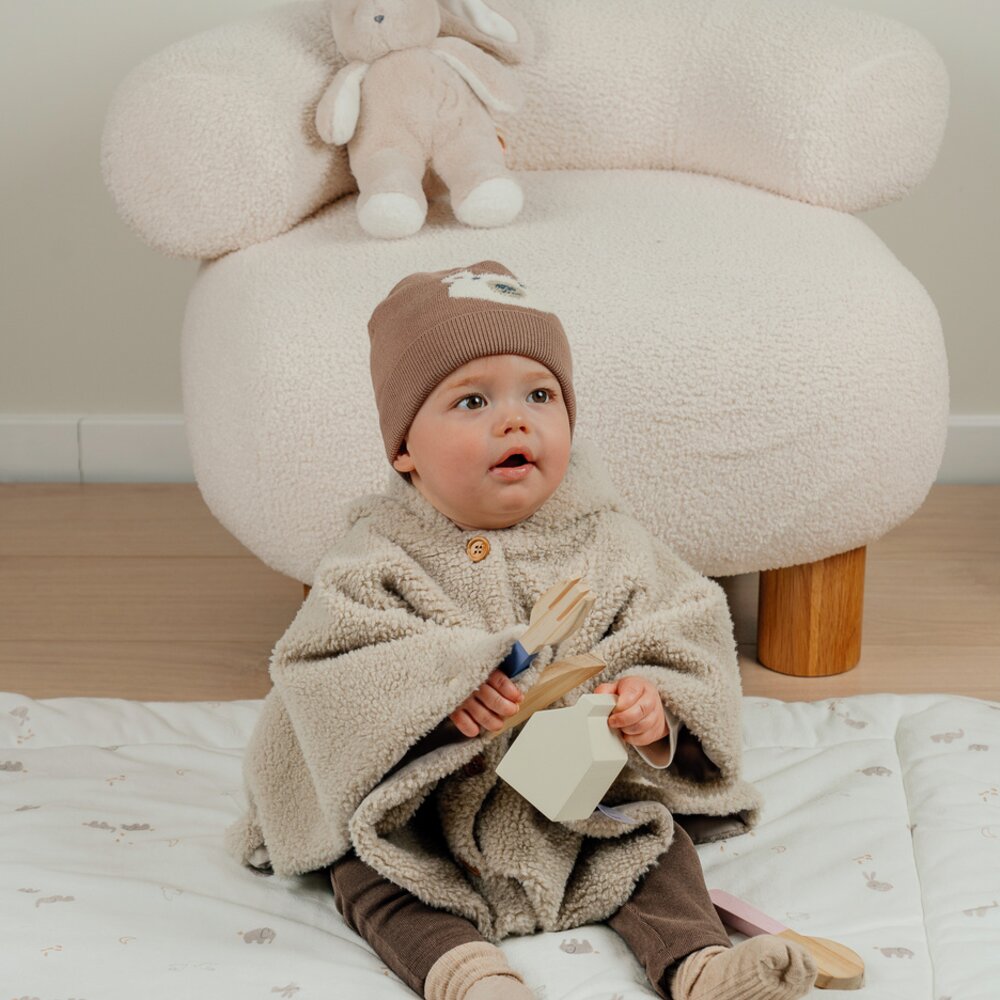 Groloudoux® Poncho Sherpa latte