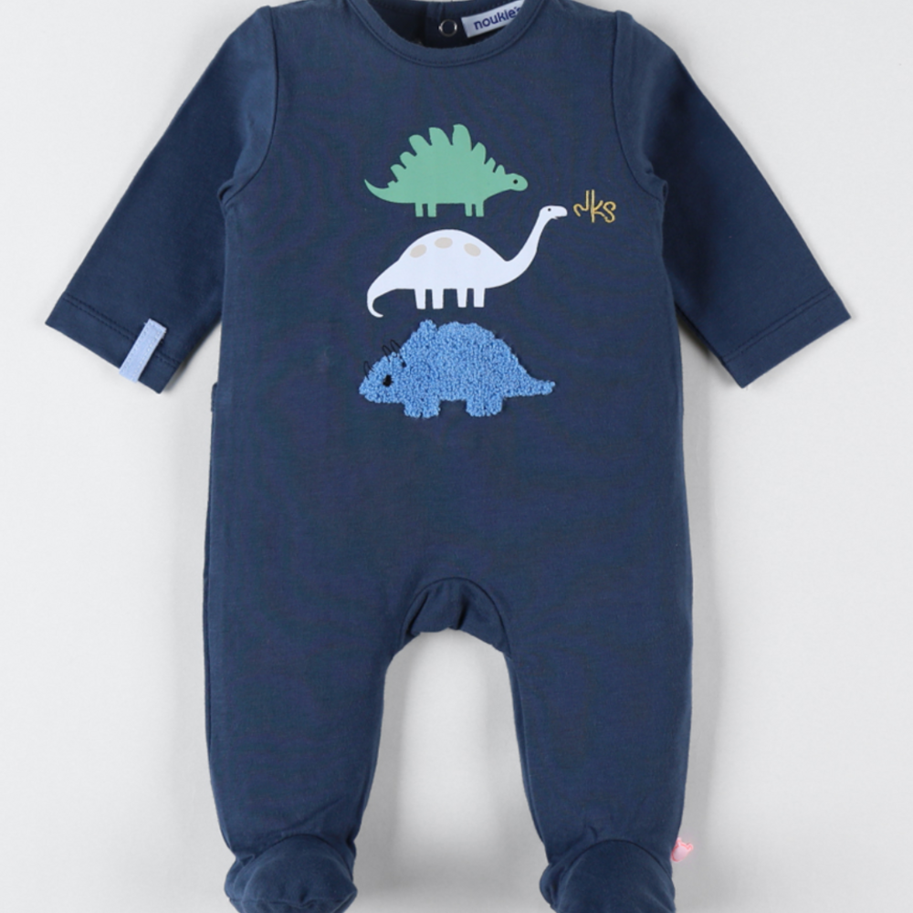 Pyjama met dino's Blauw