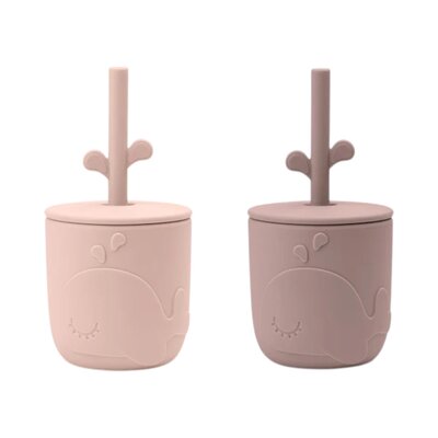 Peekaboo bekers met rietjes 2-pack Wally Powder