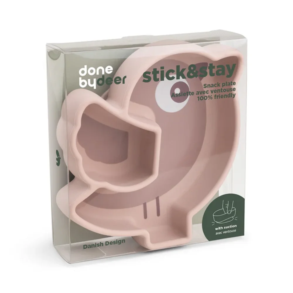 Silicone Stick&Stay snack bord Birdee Powder