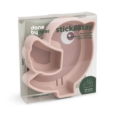 Silicone Stick&Stay snack bord Birdee Powder
