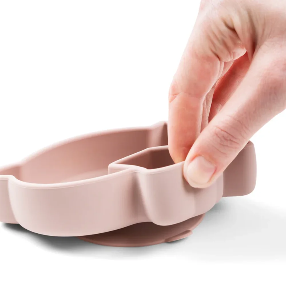 Silicone Stick&Stay snack bord Birdee Powder