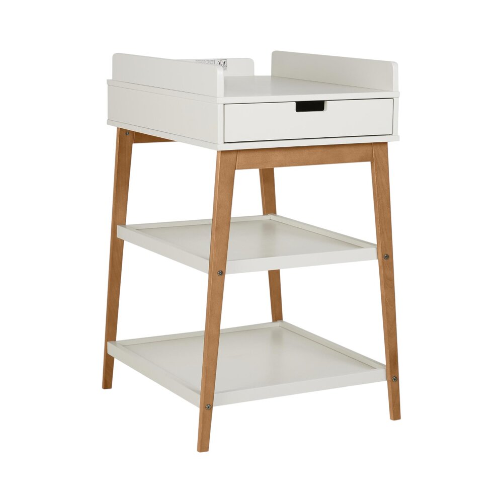 Luiertafel hip + lade Clay/walnut