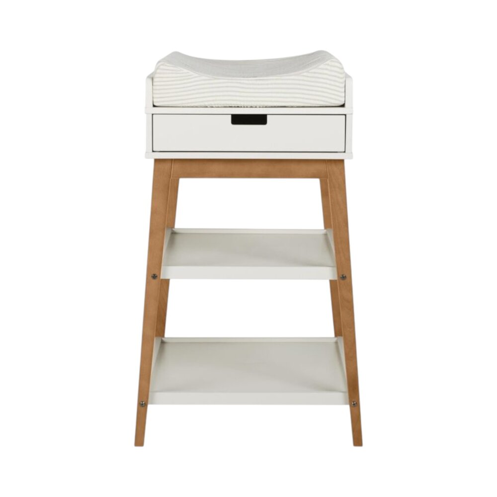 Luiertafel hip + lade Clay/walnut