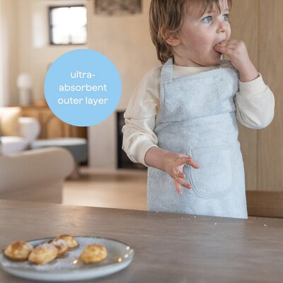 Kinderschort - Waterproof - 38x49cm Whisper Green Kinderschort - Waterproof - 38x49cm Whisper Green