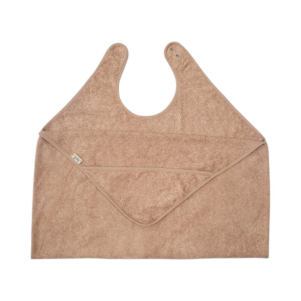 Badcape / Knuffelhanddoek (98x104cm) Savannah sand