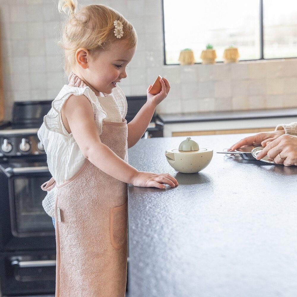 Kinderschort - Waterproof - 38x49cm Moon Blue Kinderschort - Waterproof - 38x49cm Moon Blue