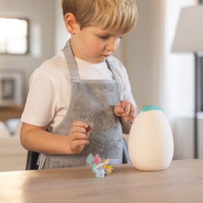 Kinderschort - Waterproof - 38x49cm Moon Blue Kinderschort - Waterproof - 38x49cm Moon Blue