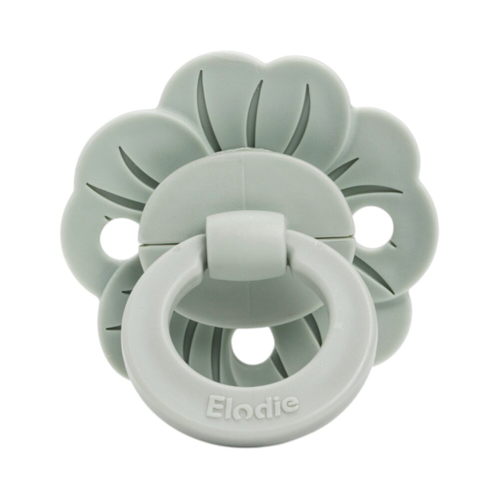 Fopspeen Binky Bloom 3m+ Silicone Mineral Green