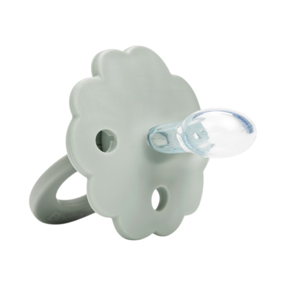 Fopspeen Binky Bloom 3m+ Silicone Mineral Green