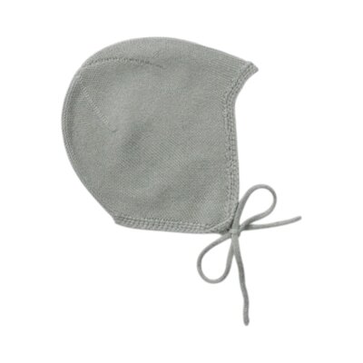 Babymuts met wol Mineral Green