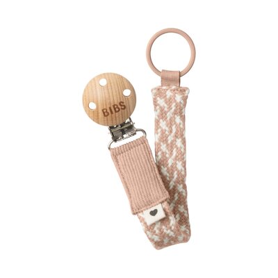 Fopspeenketting Braided Blush/Ivory