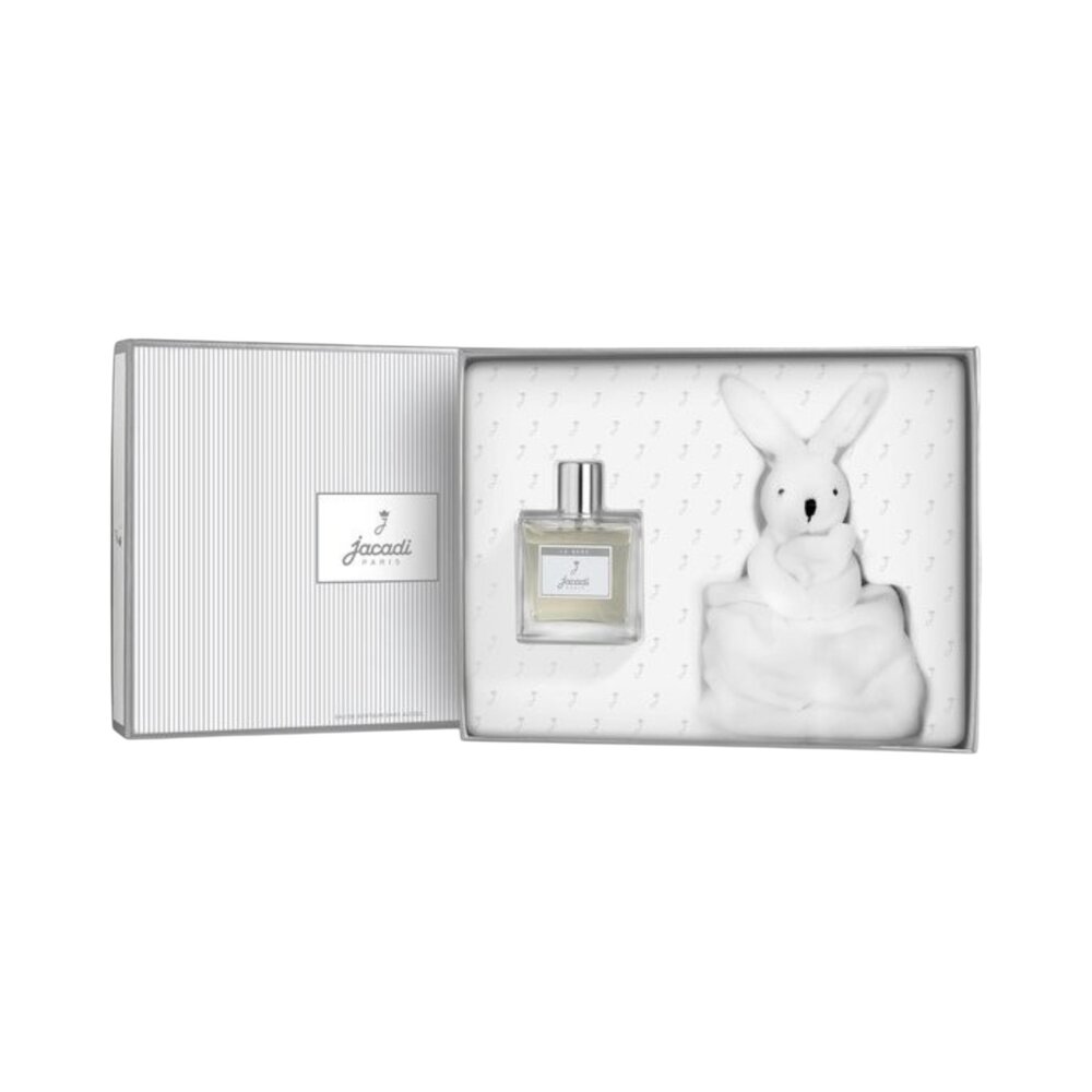 Le Bébé geschenkset - Geurwater 100ml en konijntje Jacadi