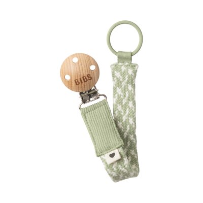 Fopspeenketting Braided Sage/Ivory