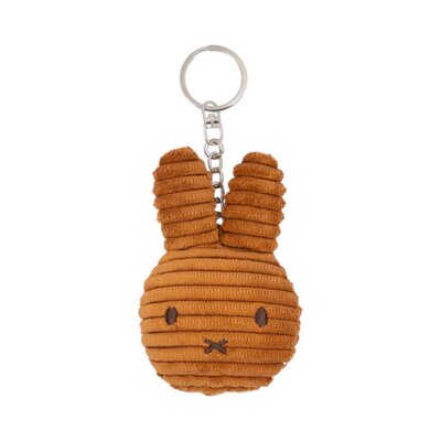 Sleutelhanger - Nijntje - Corduroy - 10cm hoofd Cinnamon