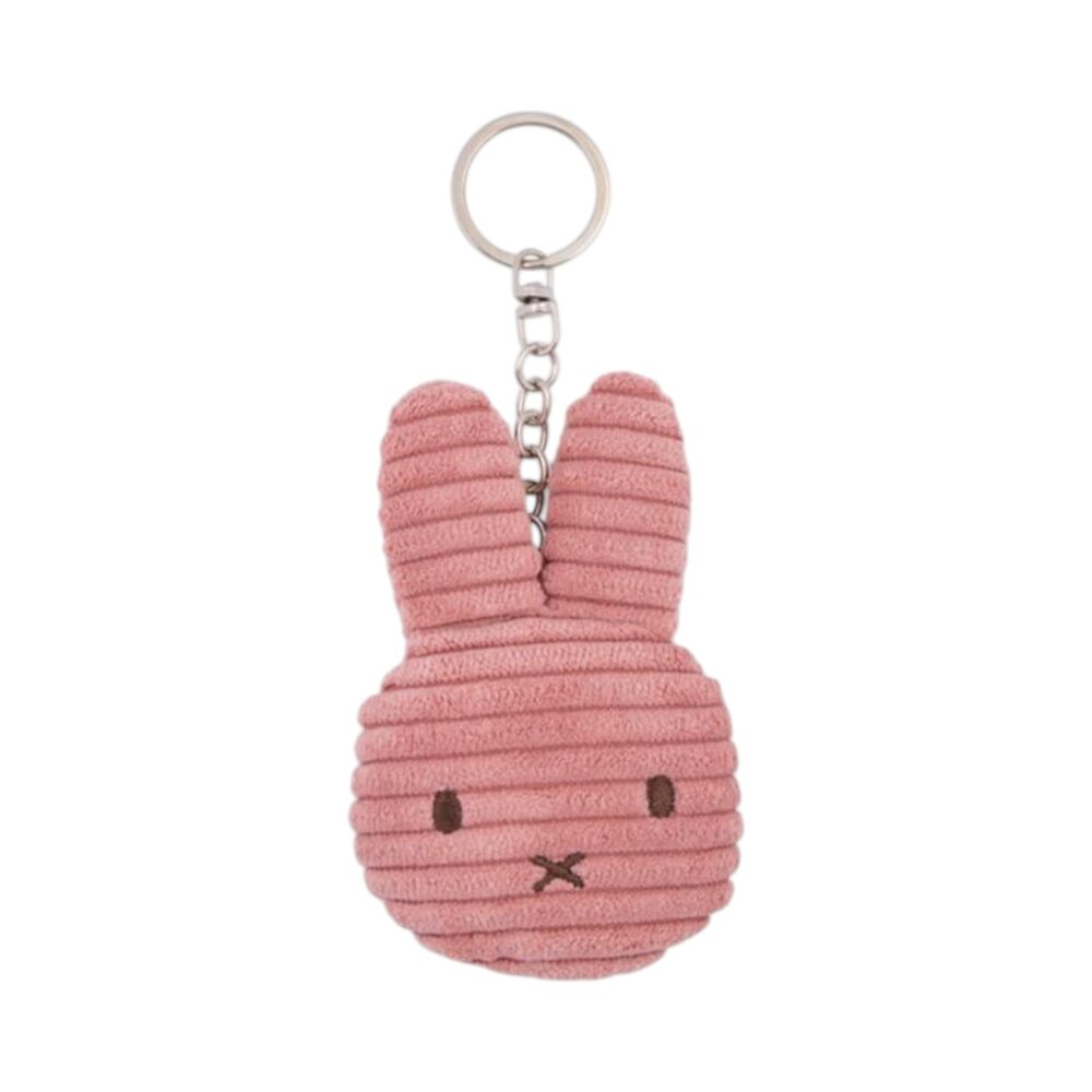 Sleutelhanger - Nijntje - Corduroy - 10cm hoofd Dusty Rose
