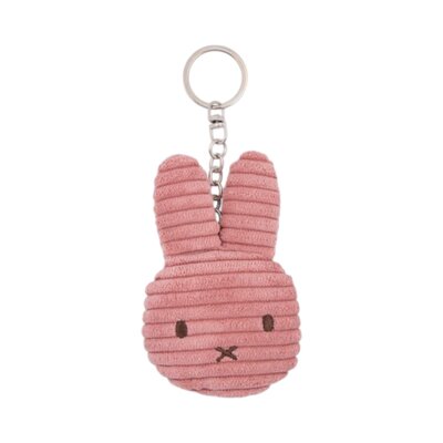 Sleutelhanger - Nijntje - Corduroy - 10cm hoofd Dusty Rose