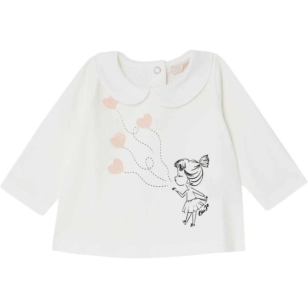 T-shirt met meisje dat hartjes blaast Snow white