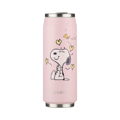 Thermosbeker / drinkfles blik 500ml Enjoy Snoopy
